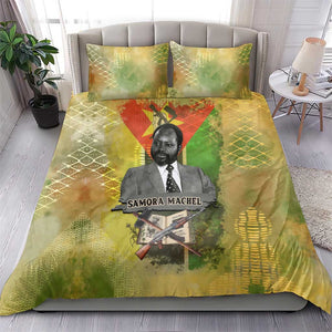 Samora Machel Bedding Set Mozambique Flag Unity and Victory Quote Liberation Struggle - African Freedom Tribute - African Pride