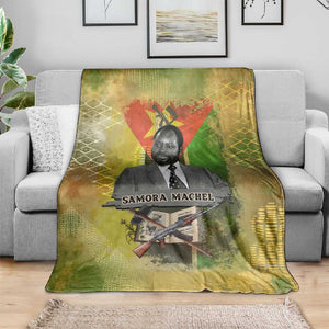 Samora Machel Blanket Mozambique Flag Unity and Victory Quote Liberation Struggle - African Freedom Tribute - African Pride