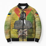Samora Machel Bomber Puffer Jacket Mozambique Flag Unity and Victory Quote Liberation Struggle - African Freedom Tribute - African Pride