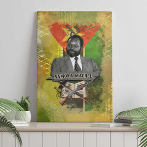 Samora Machel Canvas Wall Art Mozambique Flag Unity and Victory Quote Liberation Struggle - African Freedom Tribute - African Pride