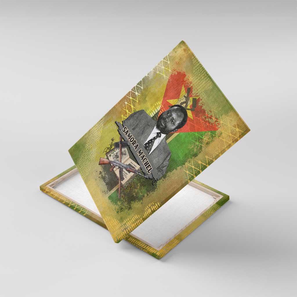 Samora Machel Canvas Wall Art Mozambique Flag Unity and Victory Quote Liberation Struggle - African Freedom Tribute - African Pride