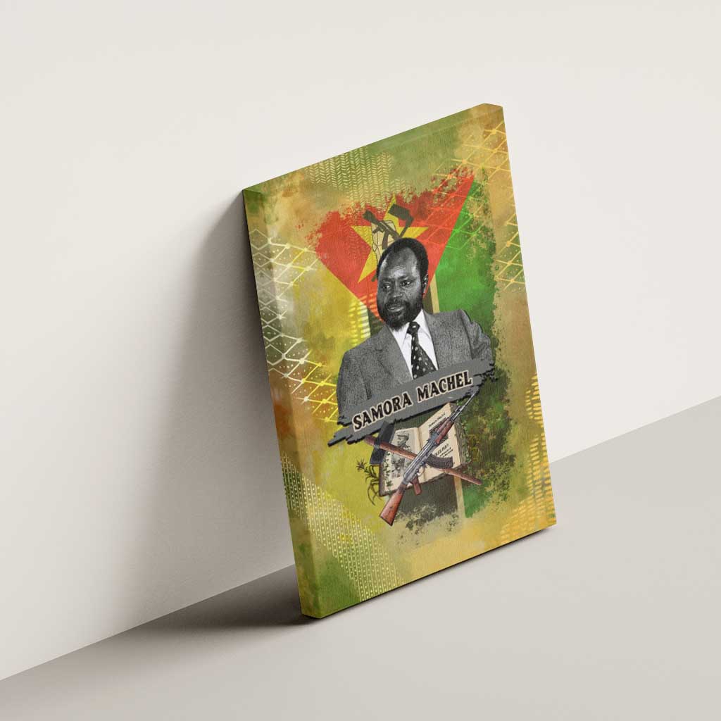 Samora Machel Canvas Wall Art Mozambique Flag Unity and Victory Quote Liberation Struggle - African Freedom Tribute - African Pride