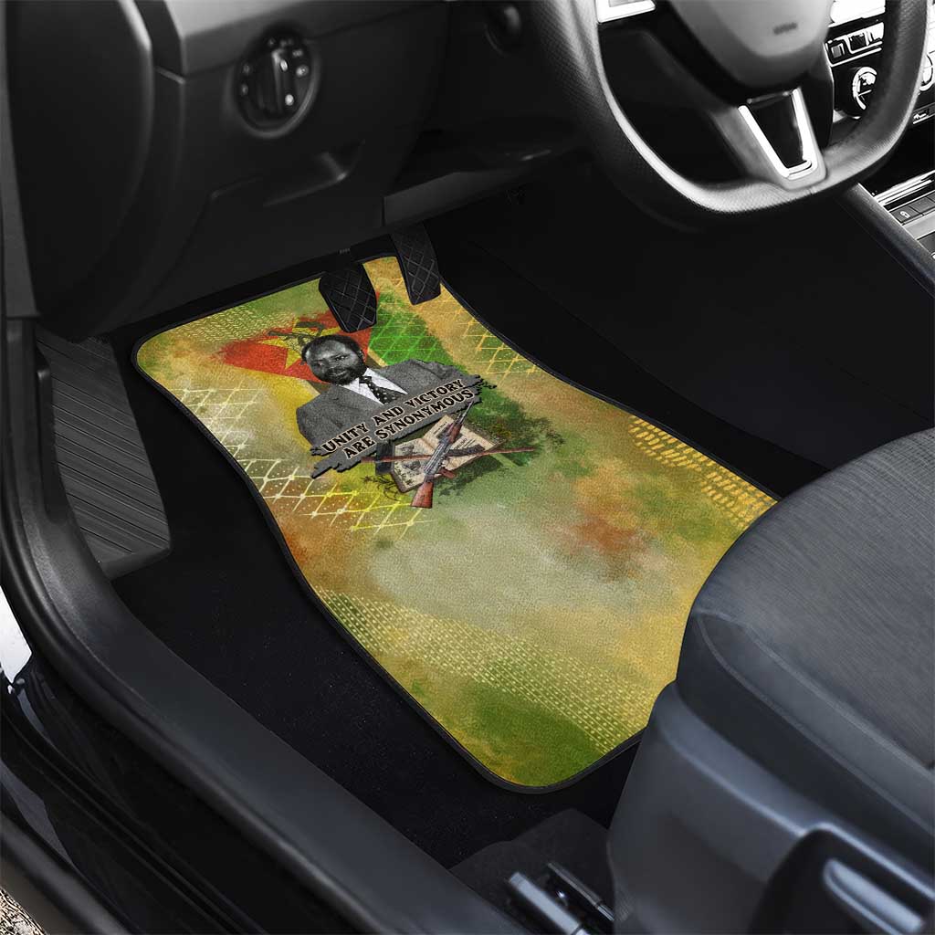 Samora Machel Car Mats Mozambique Flag Unity and Victory Quote Liberation Struggle - African Freedom Tribute - African Pride