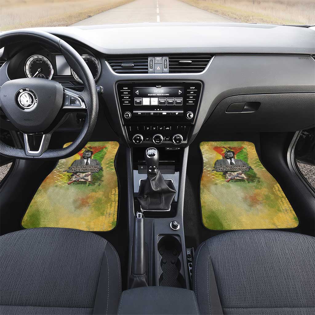 Samora Machel Car Mats Mozambique Flag Unity and Victory Quote Liberation Struggle - African Freedom Tribute - African Pride