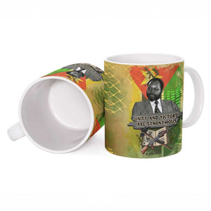 Samora Machel Ceramic Mug Mozambique Flag Unity and Victory Quote Liberation Struggle - African Freedom Tribute - African Pride