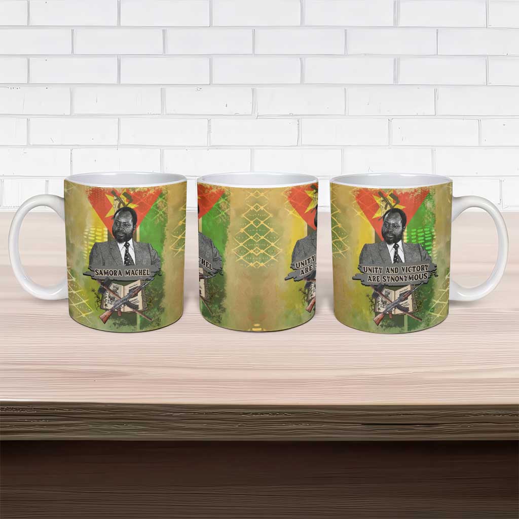 Samora Machel Ceramic Mug Mozambique Flag Unity and Victory Quote Liberation Struggle - African Freedom Tribute - African Pride