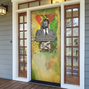 Samora Machel Door Cover Mozambique Flag Unity and Victory Quote Liberation Struggle - African Freedom Tribute - African Pride