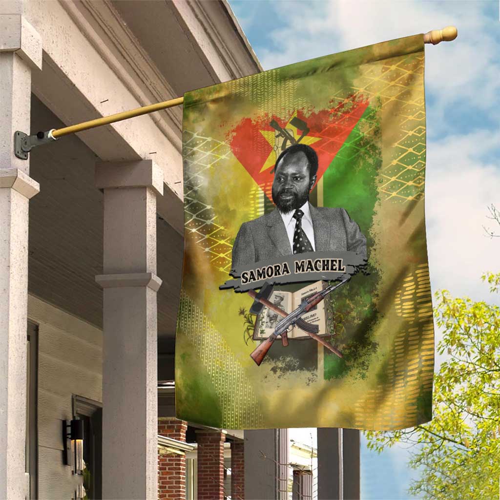 Samora Machel Garden Flag Mozambique Flag Unity and Victory Quote Liberation Struggle - African Freedom Tribute - African Pride