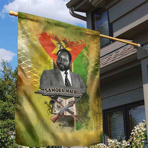 Samora Machel Garden Flag Mozambique Flag Unity and Victory Quote Liberation Struggle - African Freedom Tribute - African Pride