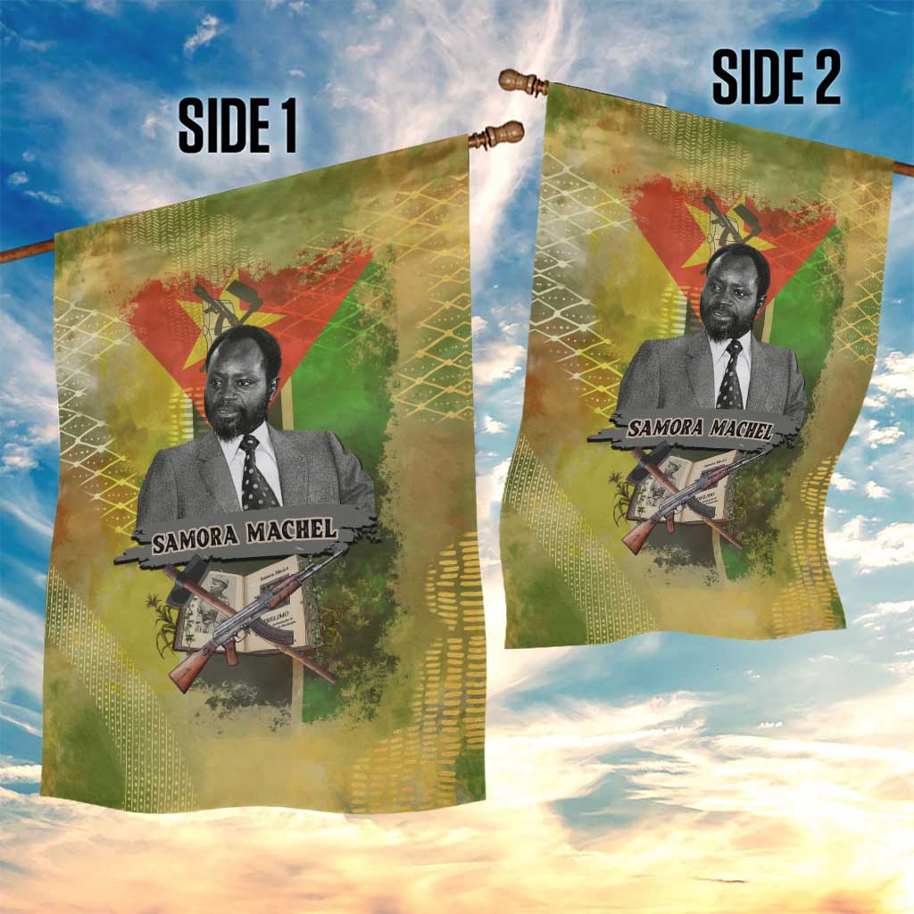 Samora Machel Garden Flag Mozambique Flag Unity and Victory Quote Liberation Struggle - African Freedom Tribute - African Pride