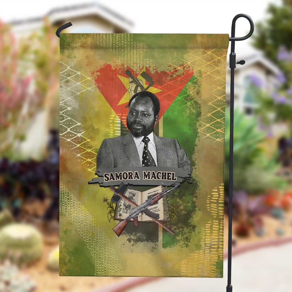 Samora Machel Garden Flag Mozambique Flag Unity and Victory Quote Liberation Struggle - African Freedom Tribute - African Pride