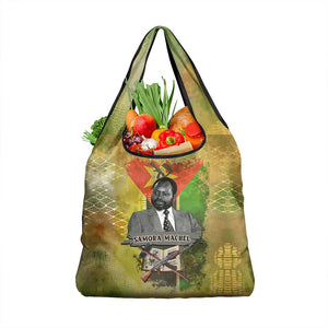 Samora Machel Grocery Bag Mozambique Flag Unity and Victory Quote Liberation Struggle - African Freedom Tribute - African Pride