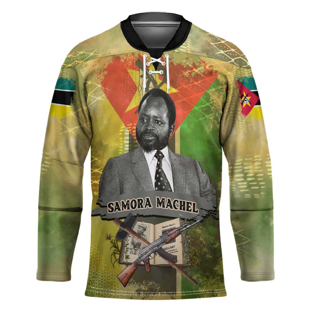 Samora Machel Hockey Jersey Mozambique Flag Unity and Victory Quote Liberation Struggle - African Freedom Tribute - African Pride