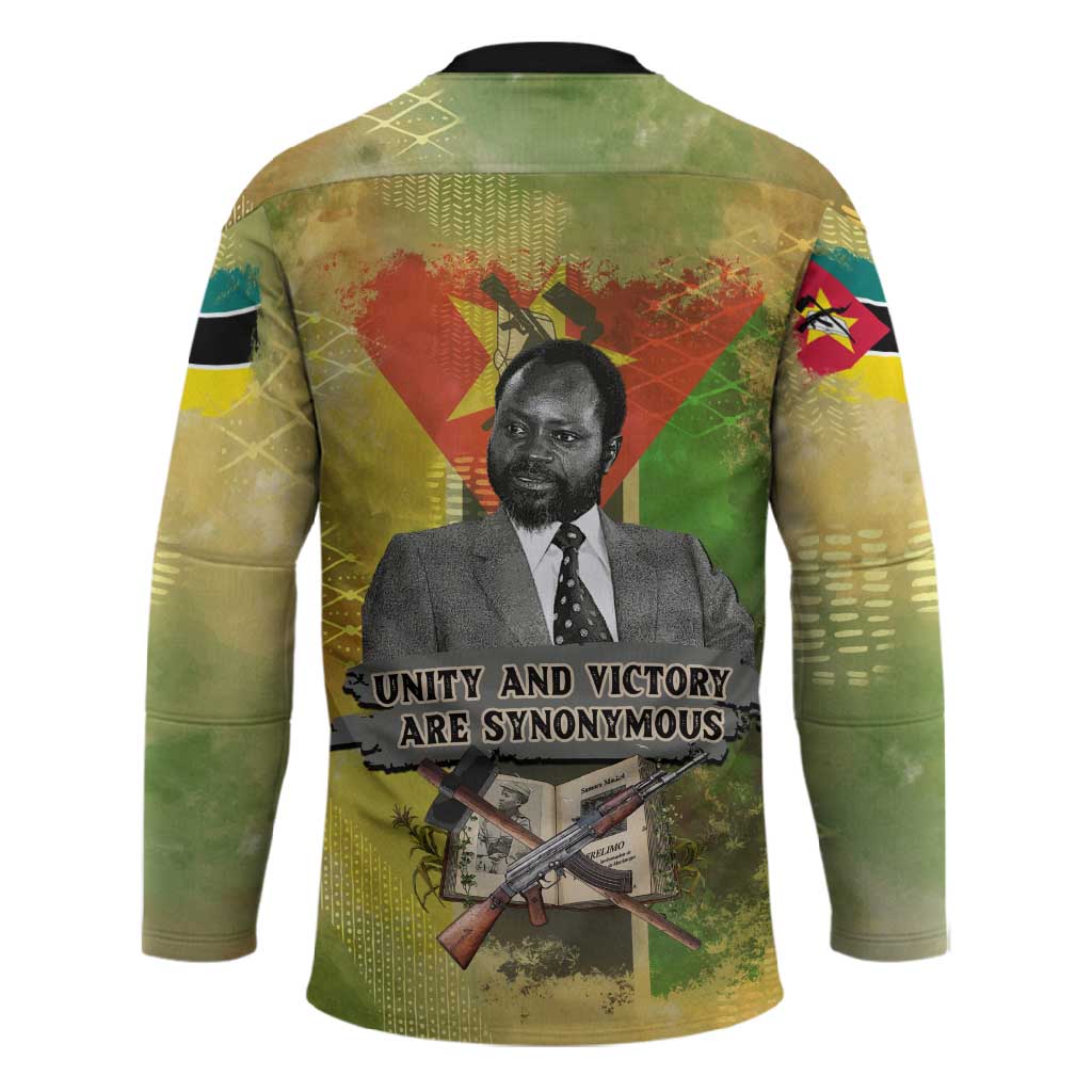 Samora Machel Hockey Jersey Mozambique Flag Unity and Victory Quote Liberation Struggle - African Freedom Tribute - African Pride