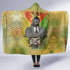 Samora Machel Hooded Blanket Mozambique Flag Unity and Victory Quote Liberation Struggle - African Freedom Tribute - African Pride