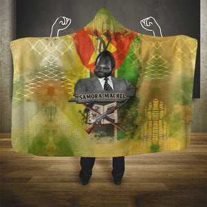 Samora Machel Hooded Blanket Mozambique Flag Unity and Victory Quote Liberation Struggle - African Freedom Tribute - African Pride