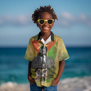 Samora Machel Kid Hawaiian Shirt Mozambique Flag Unity and Victory Quote Liberation Struggle - African Freedom Tribute - African Pride