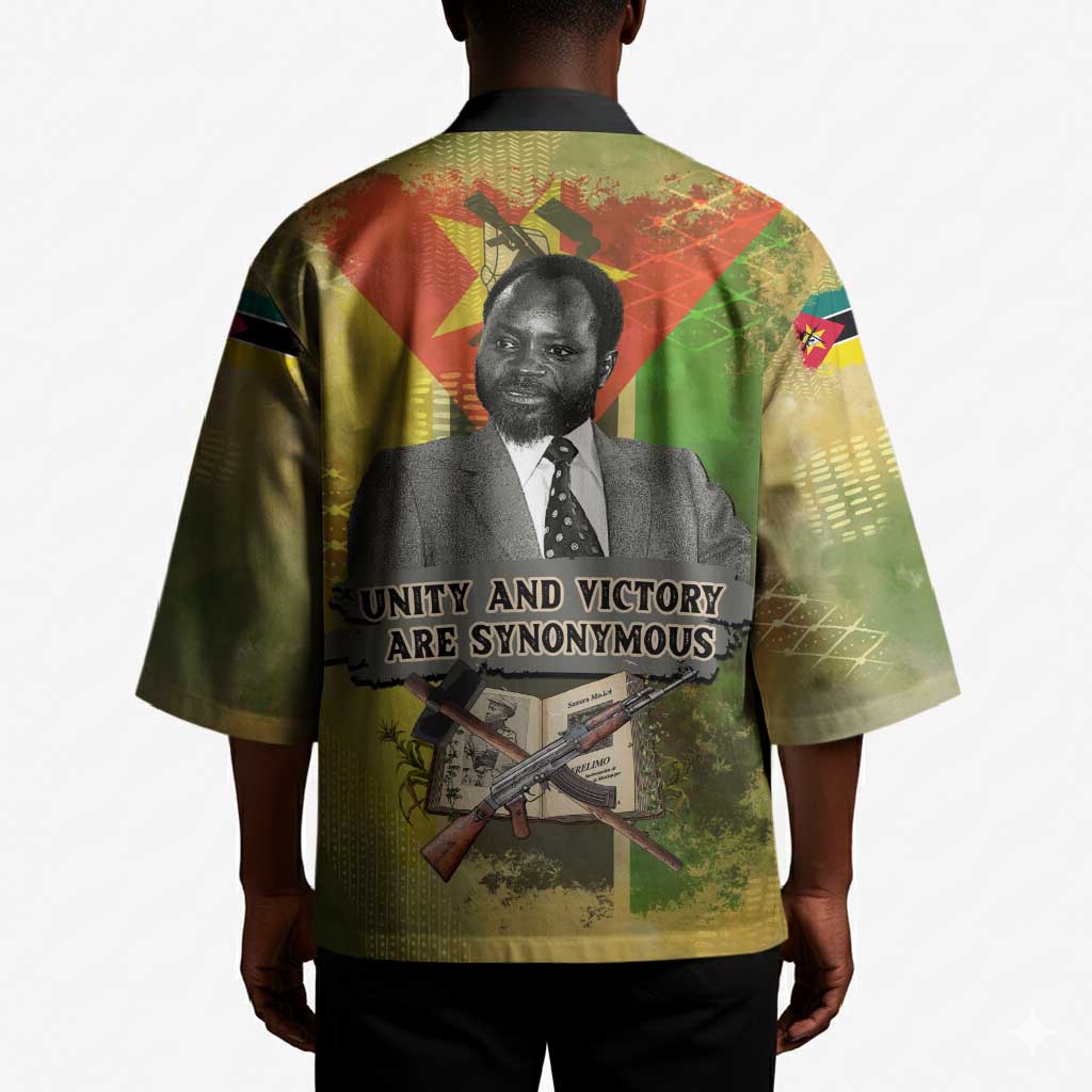 Samora Machel Kimono Mozambique Flag Unity and Victory Quote Liberation Struggle - African Freedom Tribute - African Pride