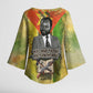 Samora Machel Kimono Sleeve Blouse Mozambique Flag Unity and Victory Quote Liberation Struggle - African Freedom Tribute - African Pride