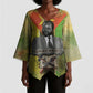 Samora Machel Kimono Sleeve Blouse Mozambique Flag Unity and Victory Quote Liberation Struggle - African Freedom Tribute - African Pride