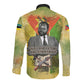 Samora Machel Long Sleeve Button Shirt Mozambique Flag Unity and Victory Quote Liberation Struggle - African Freedom Tribute - African Pride