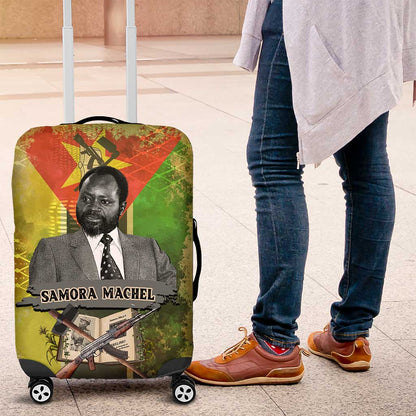 Samora Machel Luggage Cover Mozambique Flag Unity and Victory Quote Liberation Struggle - African Freedom Tribute - African Pride