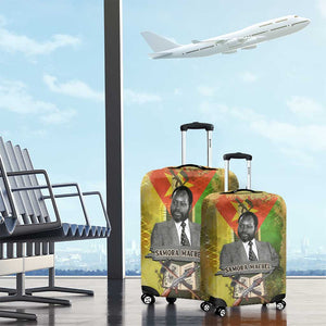 Samora Machel Luggage Cover Mozambique Flag Unity and Victory Quote Liberation Struggle - African Freedom Tribute - African Pride