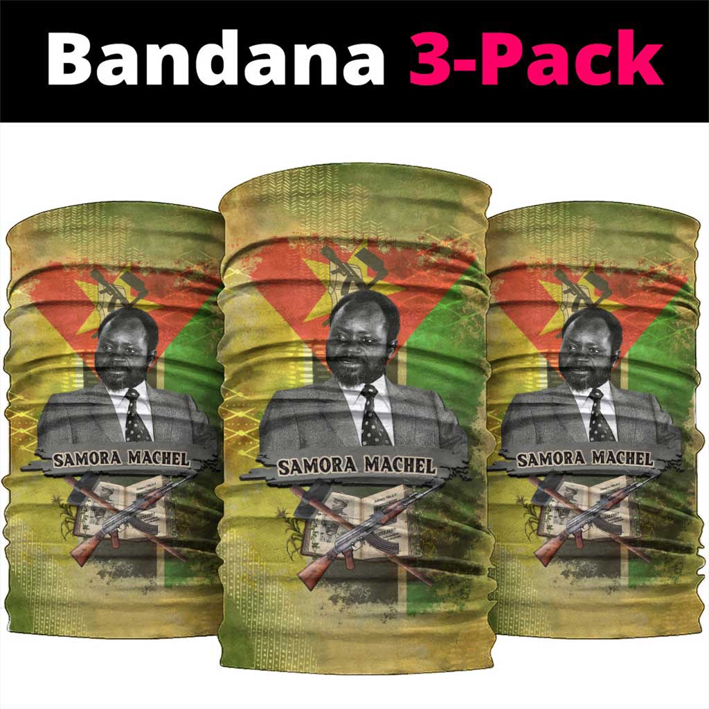 Samora Machel Neck Gaiter Mozambique Flag Unity and Victory Quote Liberation Struggle - African Freedom Tribute - African Pride