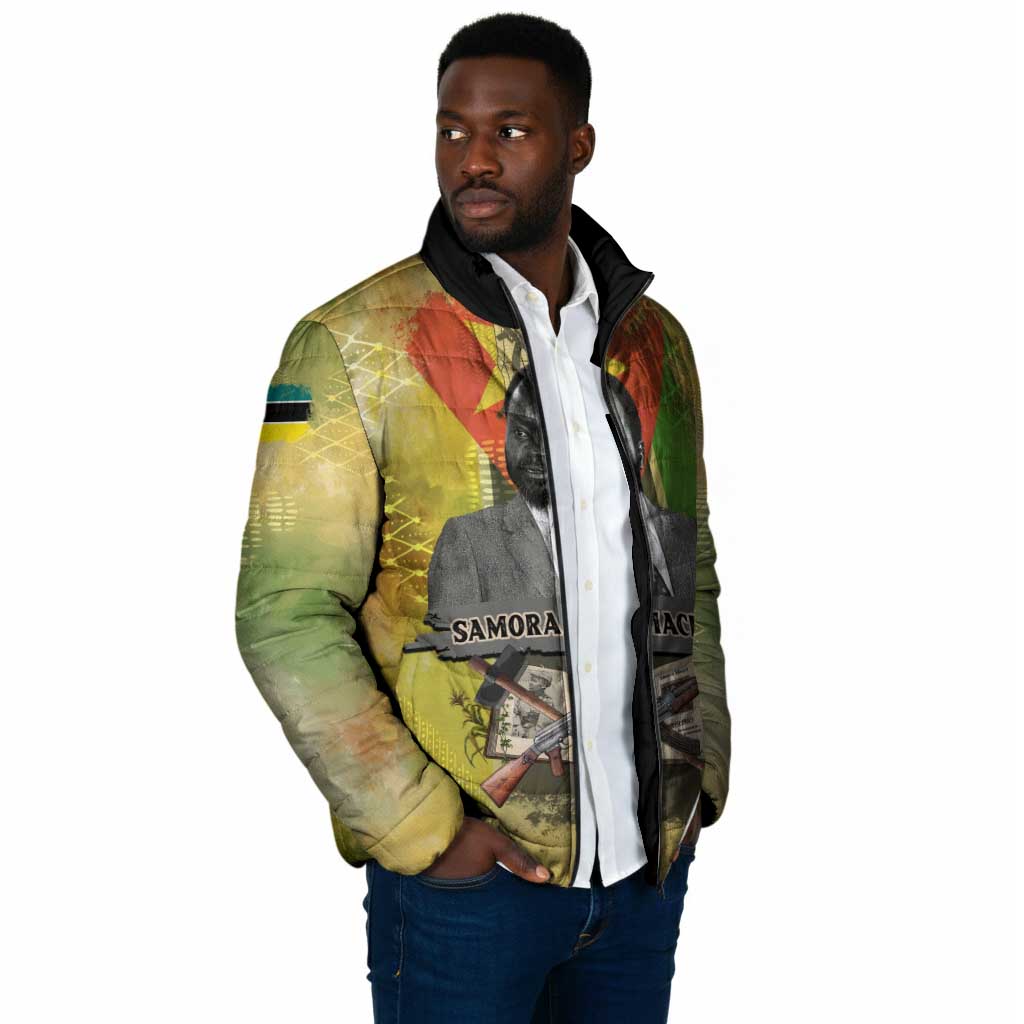 Samora Machel Padded Jacket Mozambique Flag Unity and Victory Quote Liberation Struggle - African Freedom Tribute - African Pride
