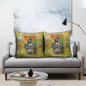 Samora Machel Pillow Cover Mozambique Flag Unity and Victory Quote Liberation Struggle - African Freedom Tribute - African Pride