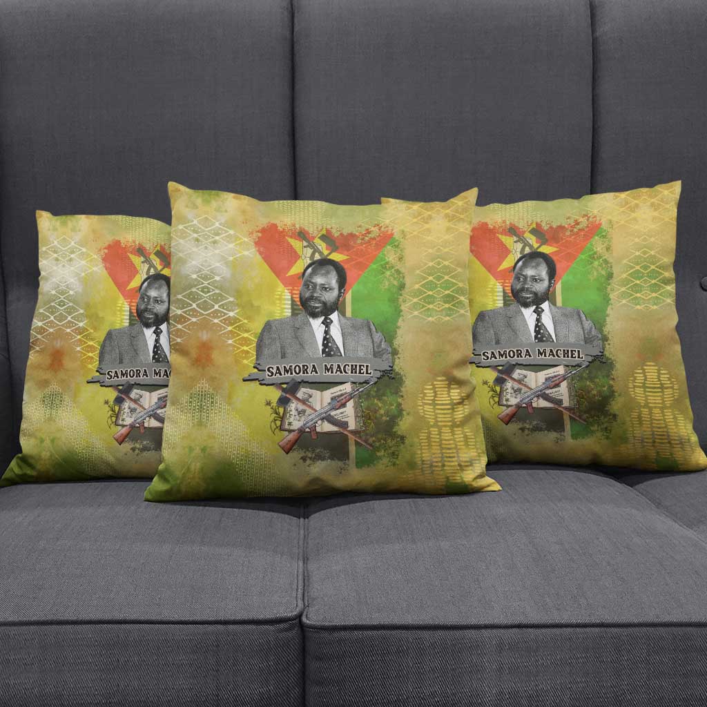 Samora Machel Pillow Cover Mozambique Flag Unity and Victory Quote Liberation Struggle - African Freedom Tribute - African Pride