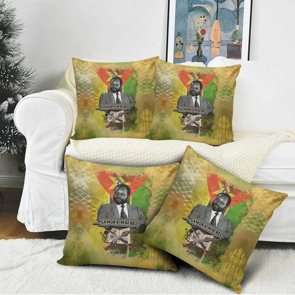 Samora Machel Pillow Cover Mozambique Flag Unity and Victory Quote Liberation Struggle - African Freedom Tribute - African Pride