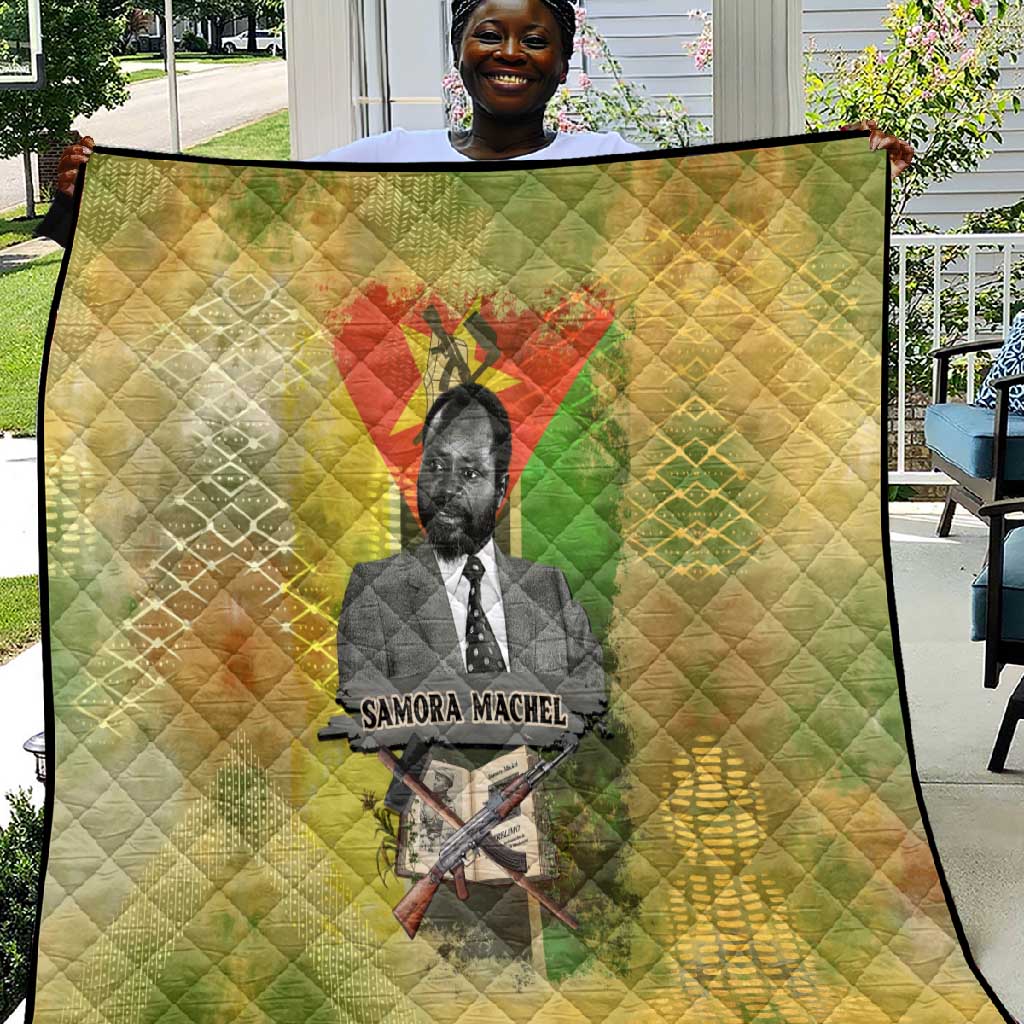 Samora Machel Quilt Mozambique Flag Unity and Victory Quote Liberation Struggle - African Freedom Tribute - African Pride