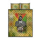 Samora Machel Quilt Bed Set Mozambique Flag Unity and Victory Quote Liberation Struggle - African Freedom Tribute - African Pride