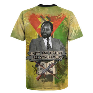 Samora Machel Rugby Jersey Mozambique Flag Unity and Victory Quote Liberation Struggle - African Freedom Tribute - African Pride