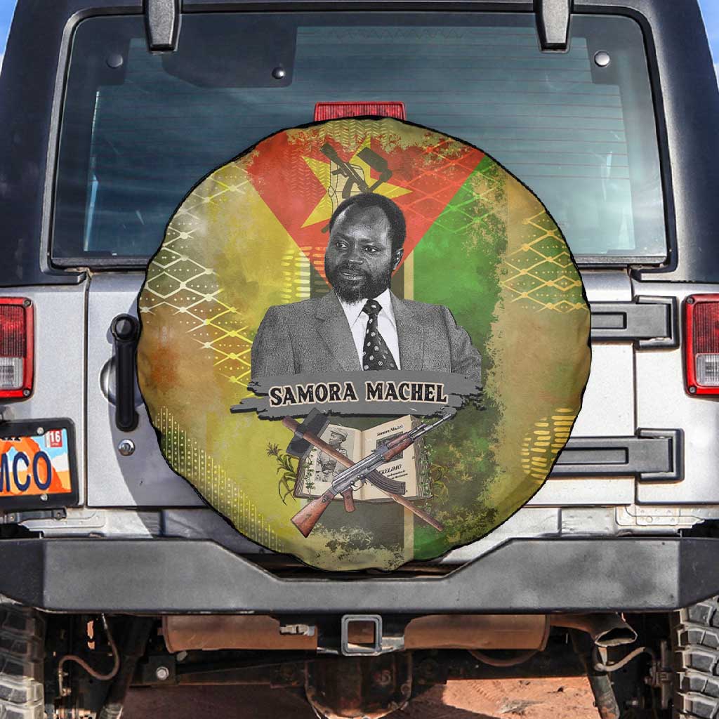 Samora Machel Spare Tire Cover Mozambique Flag Unity and Victory Quote Liberation Struggle - African Freedom Tribute - African Pride