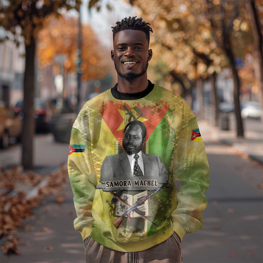 Samora Machel Sweatshirt Mozambique Flag Unity and Victory Quote Liberation Struggle - African Freedom Tribute - African Pride