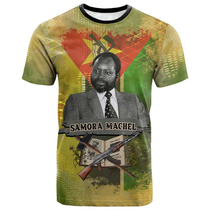 Samora Machel T shirt Mozambique Flag Unity and Victory Quote Liberation Struggle - African Freedom Tribute - African Pride