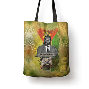 Samora Machel Tote Bag Mozambique Flag Unity and Victory Quote Liberation Struggle - African Freedom Tribute - African Pride