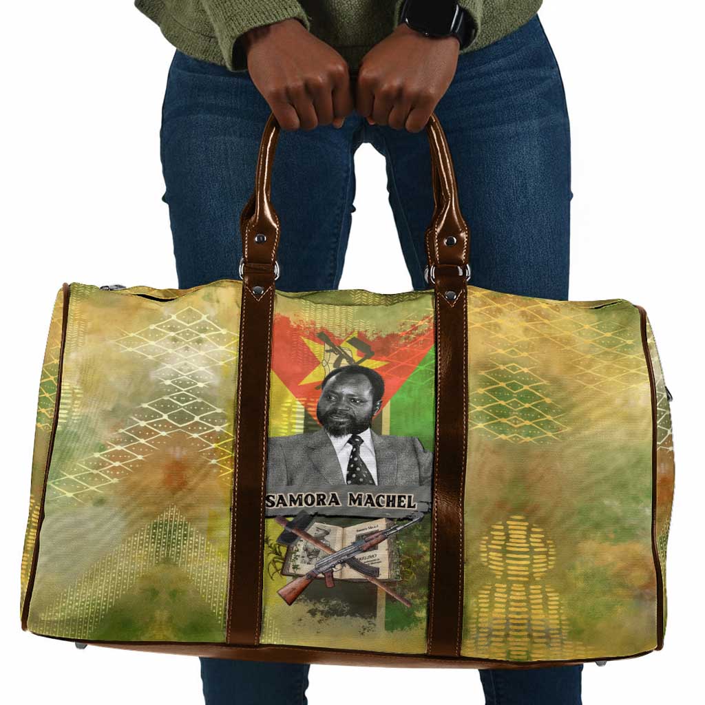 Samora Machel Travel Bag Mozambique Flag Unity and Victory Quote Liberation Struggle - African Freedom Tribute - African Pride