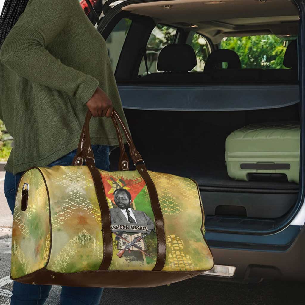 Samora Machel Travel Bag Mozambique Flag Unity and Victory Quote Liberation Struggle - African Freedom Tribute - African Pride