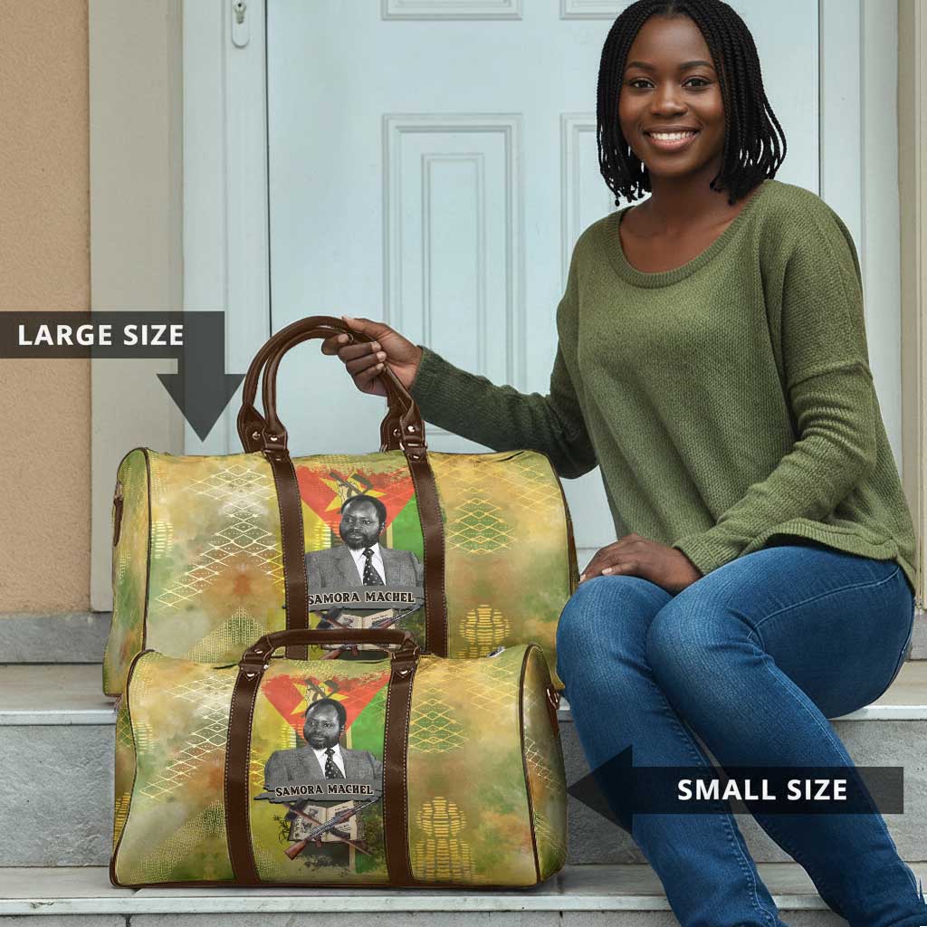 Samora Machel Travel Bag Mozambique Flag Unity and Victory Quote Liberation Struggle - African Freedom Tribute - African Pride
