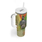 Samora Machel Tumbler With Handle Mozambique Flag Unity and Victory Quote Liberation Struggle - African Freedom Tribute - African Pride