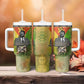 Samora Machel Tumbler With Handle Mozambique Flag Unity and Victory Quote Liberation Struggle - African Freedom Tribute - African Pride