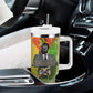 Samora Machel Tumbler With Handle Mozambique Flag Unity and Victory Quote Liberation Struggle - African Freedom Tribute - African Pride