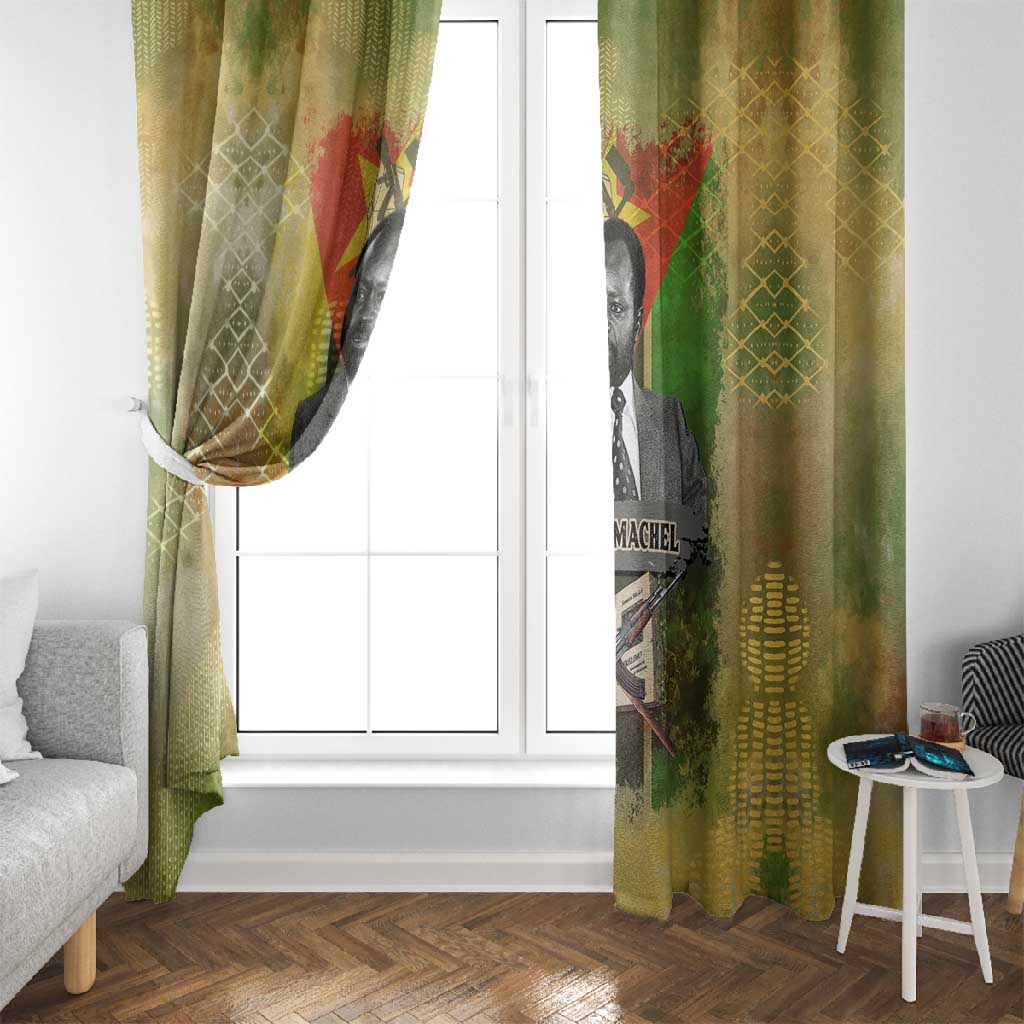 Samora Machel Window Curtain Mozambique Flag Unity and Victory Quote Liberation Struggle - African Freedom Tribute - African Pride
