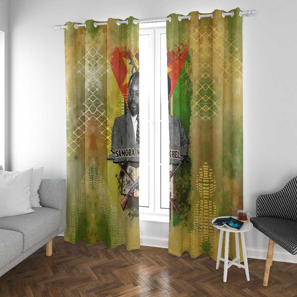 Samora Machel Window Curtain Mozambique Flag Unity and Victory Quote Liberation Struggle - African Freedom Tribute - African Pride