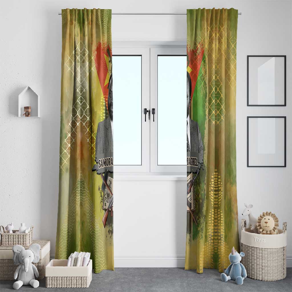 Samora Machel Window Curtain Mozambique Flag Unity and Victory Quote Liberation Struggle - African Freedom Tribute - African Pride