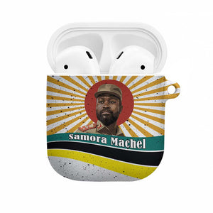 Samora Machel AirPods Case Radiant Sunburst Bold Anti-Colonial Quote Mozambique Liberation - African Revolutionary Art - African Pride