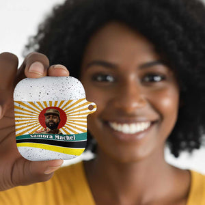 Samora Machel AirPods Case Radiant Sunburst Bold Anti-Colonial Quote Mozambique Liberation - African Revolutionary Art - African Pride